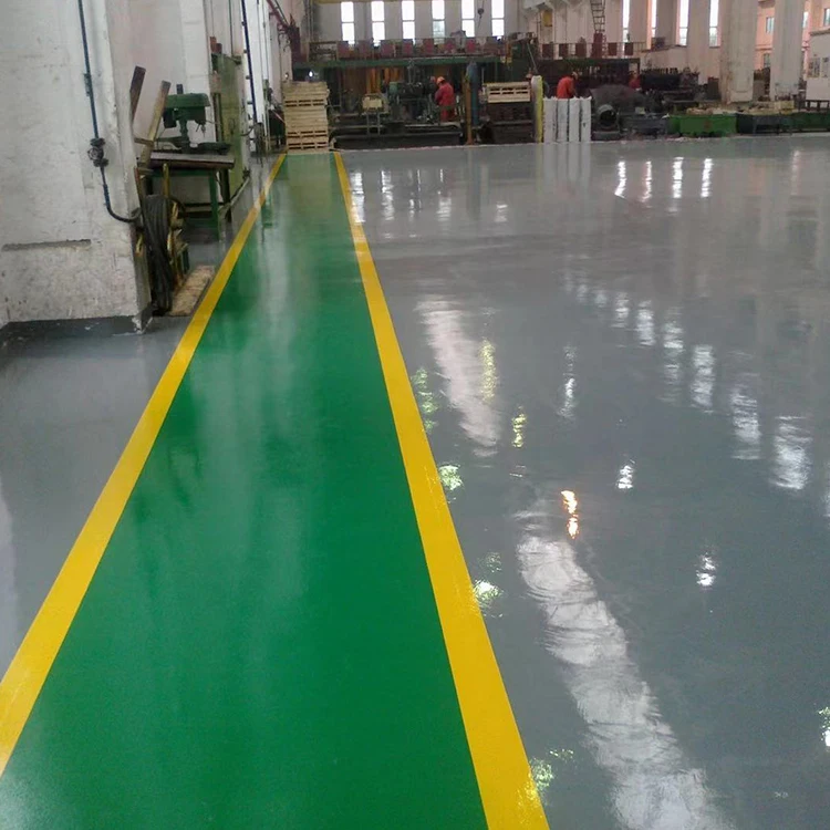Self-Level Floor Paint Green Epoxy Resin For Excellent Liquid Adhesive