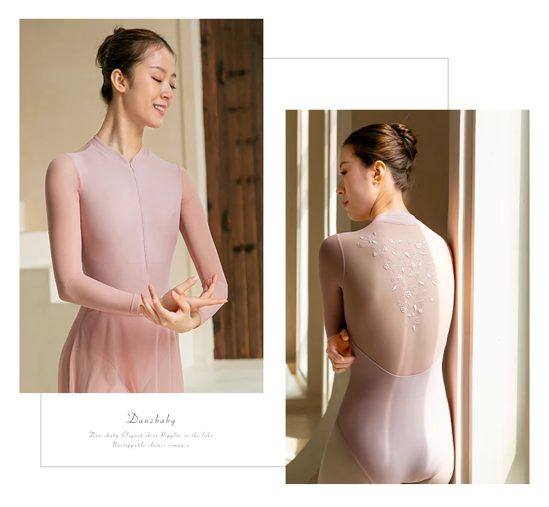 Long Sleeves Leotard Dance Clothing Ballet Leotard Adults Leotards Women 59 Gymnastic Practice Dance Wear