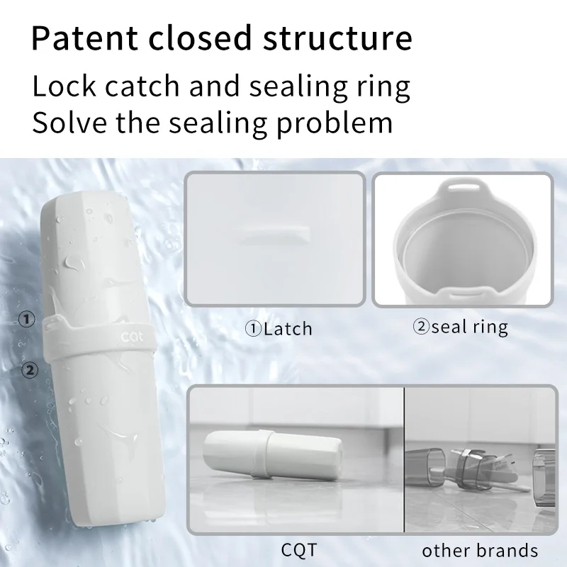 Оптовая продажа, индивидуальная портативная чашка для зубной щетки большой емкости для путешествий и дома
