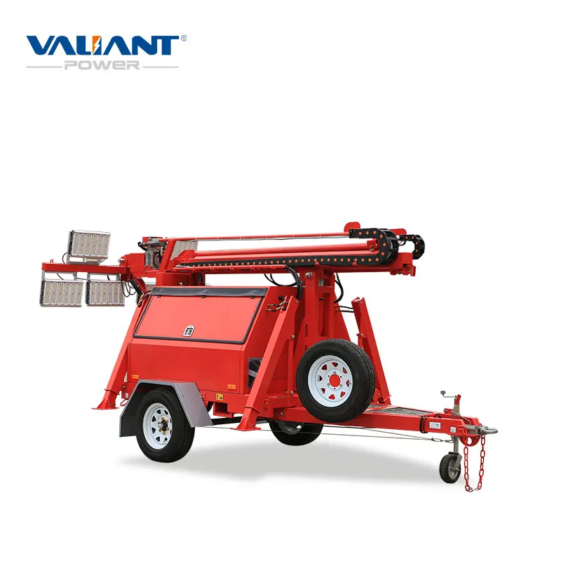 hydraulic mast diesel light tower of gold mining machinery