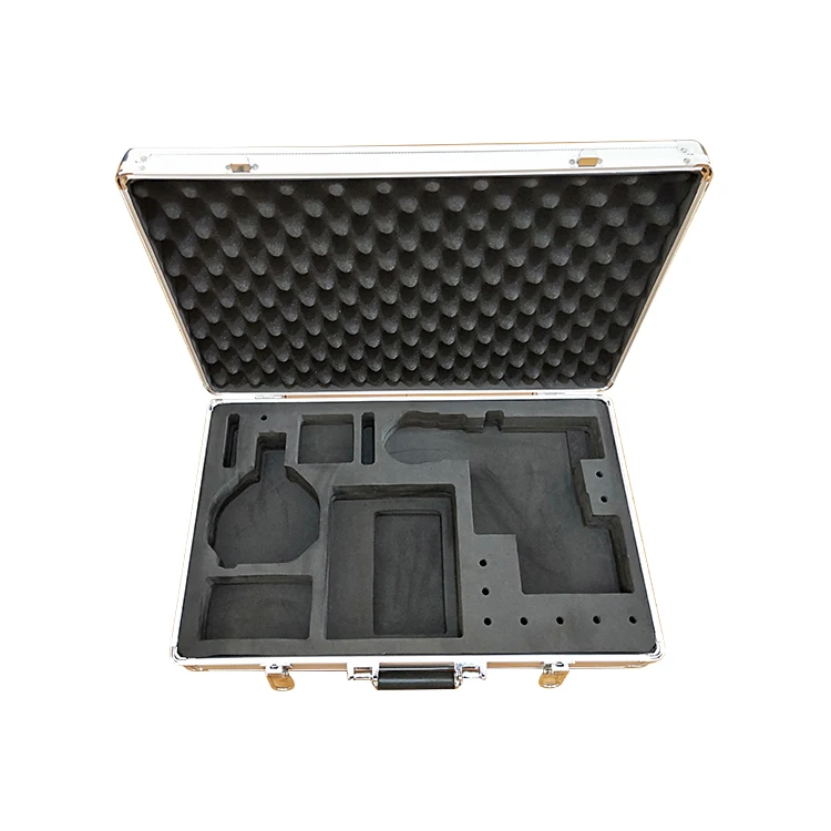 Superior Quality portable Handle hard plastic eva aluminum enclosure aluminum carrying tool case with foam
