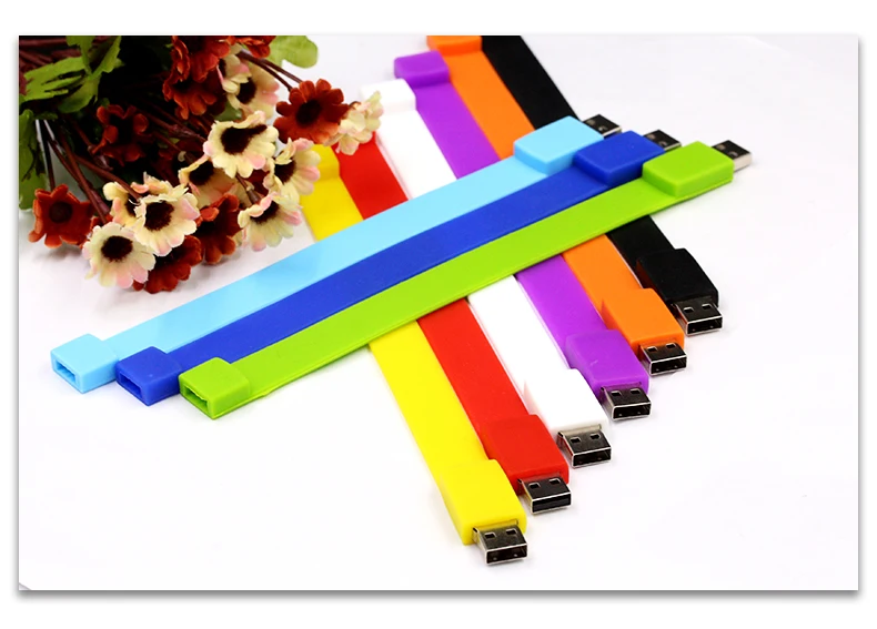 Custom Silicon Wristband Pen Drive 128mb 256mb 512mb 1GB 4GB 8GB 16gb 64mb bracelet USB Disk 2.0 3.0 OEM Rubber USB Flash Drive