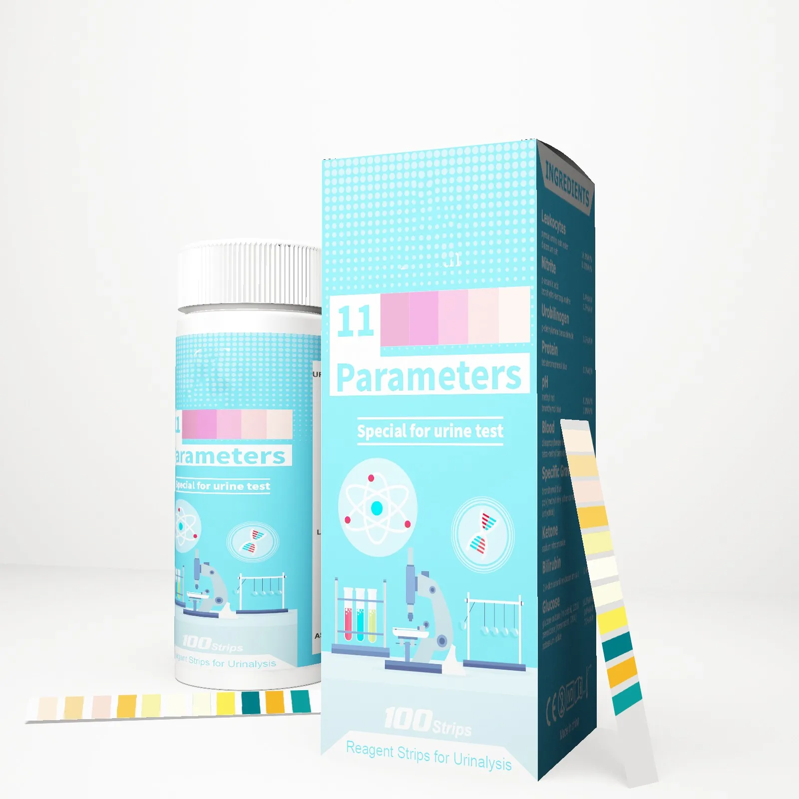 Medical Diagnostic Test Kits CE approved One Step urine test strip 11 parameter