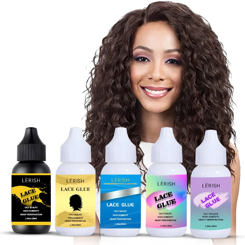 Tiktok Hot Selling Private Label Imported Tube Lace Wig Gel Hair Glue Waterproof Strong Hold Wig Glue Adhesive Wig Lace Glue