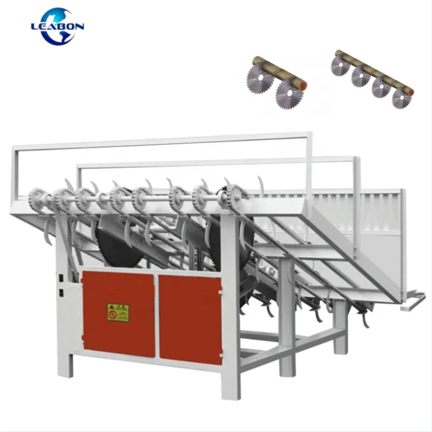 Multi Blade Round Wood Rip Sawmill Electric Long Log Timber Break Saw Machine with CE