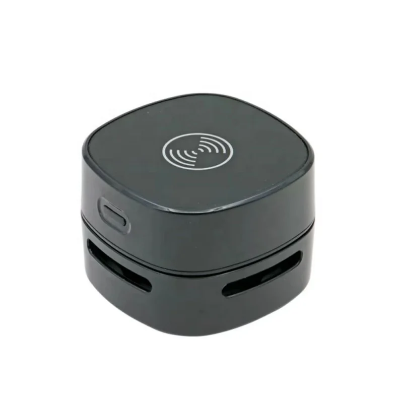 Office Gadgets electronic portable USB Rechargeable Car Home Dust Sweeper Mini Desktop Vacuum Cleaner with Wireless Charger