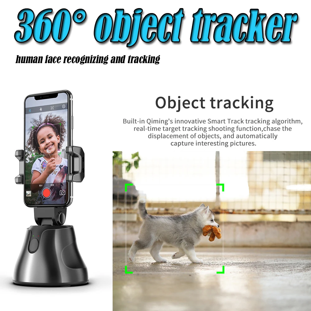  A ++ Apai Genie Пользовательский логотип вращение на 360 градусов автоматическое отслеживание объекта смартфон съемка камера держатель телефона