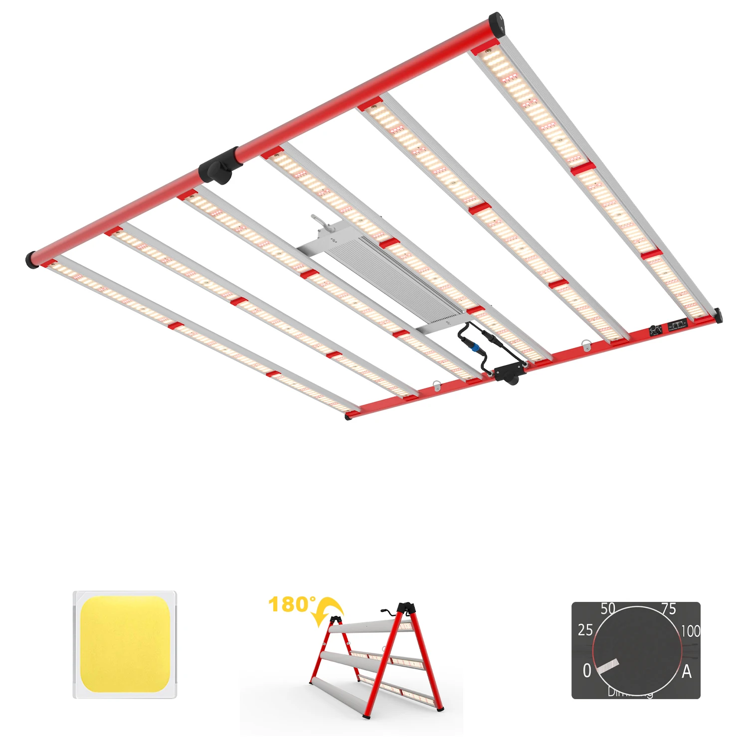 650W 800W 1000W Samsung Lm301B 301H High Yield Full Spectrum Led Grow Light 6 Bar for Indoor Vertical Commercial Medicine Plants
