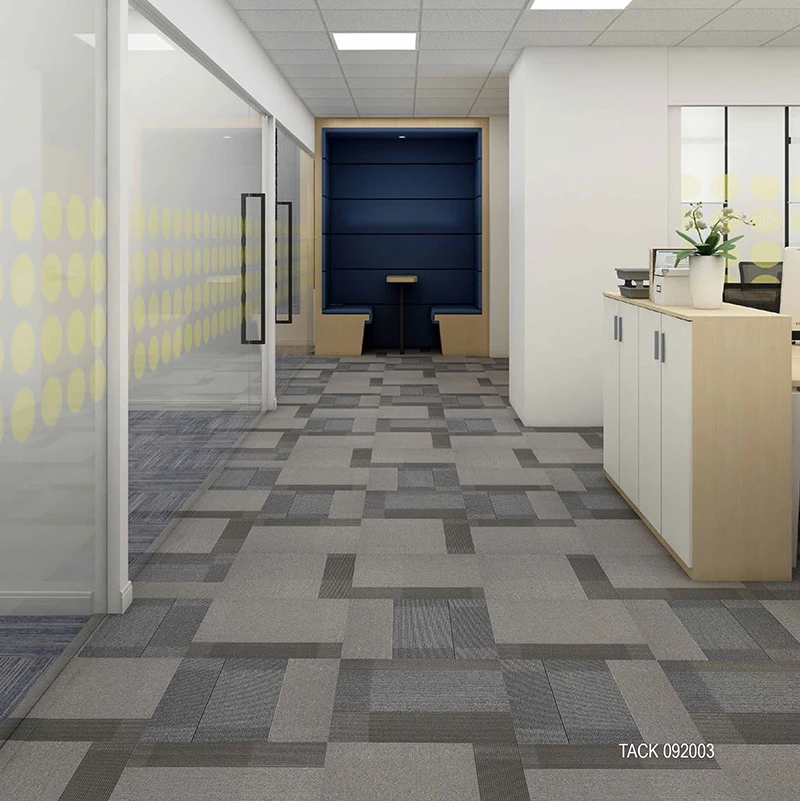 Easycarpeter TACK092 Wholesale Commercial Fireproof Durable Gym Meeting Room Carpet Tile Living Room