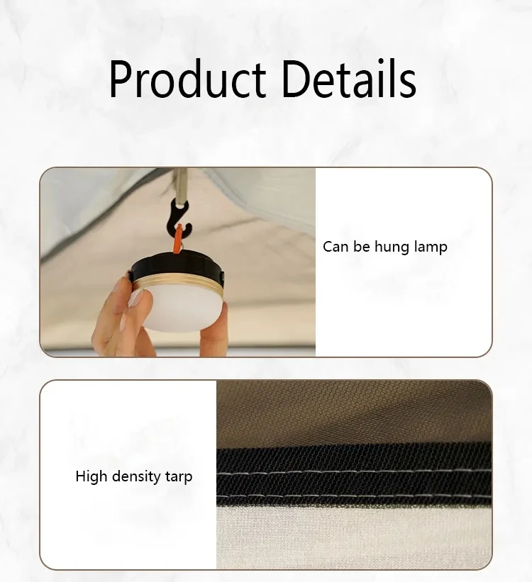 3/4/6 People Large Double Layer Waterproof Cabin Instant Camping Tents For Outdoor Picnic Camping