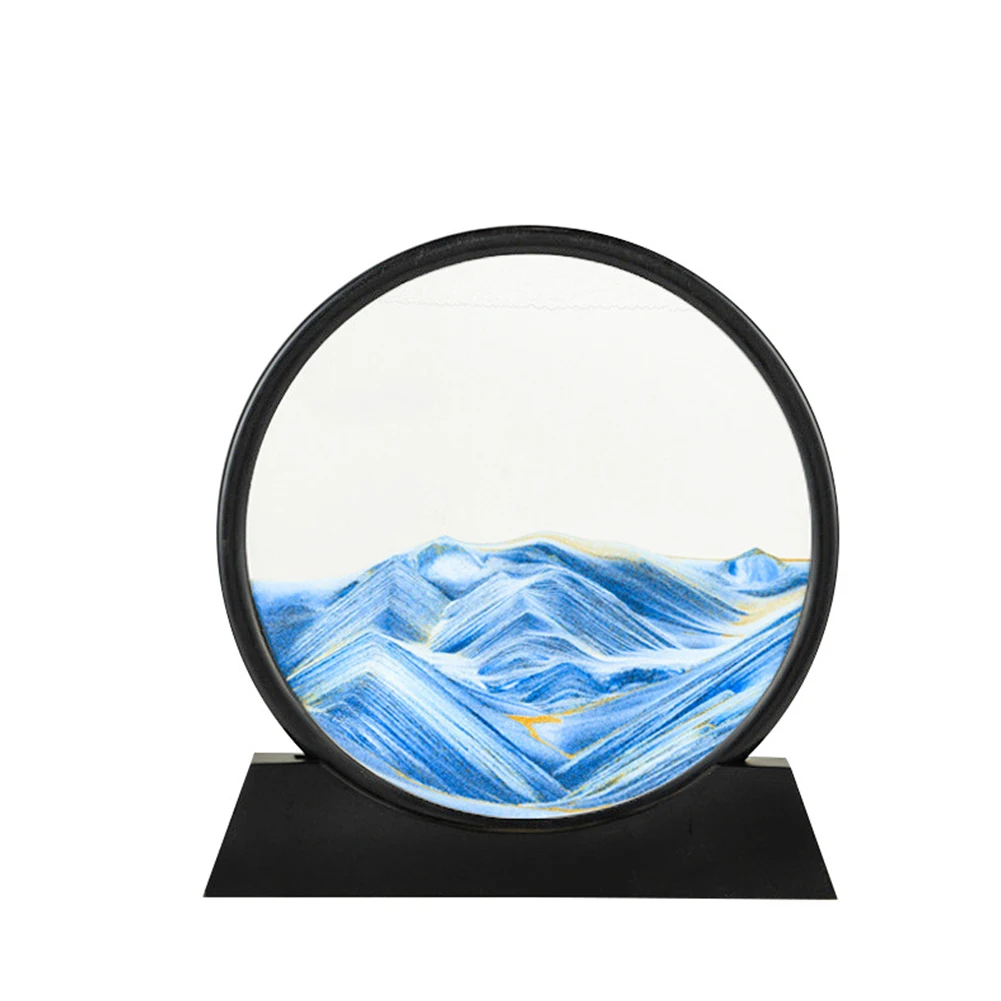 Круглые 3d-песочные часы разные стильные движущиеся песочные для рисования/