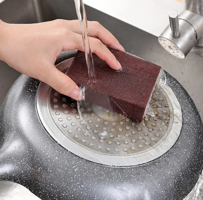 multi-function cleaning products Aluminum Oxide Abrasive Sand Sponge Sanding Block for kitchen cleaning