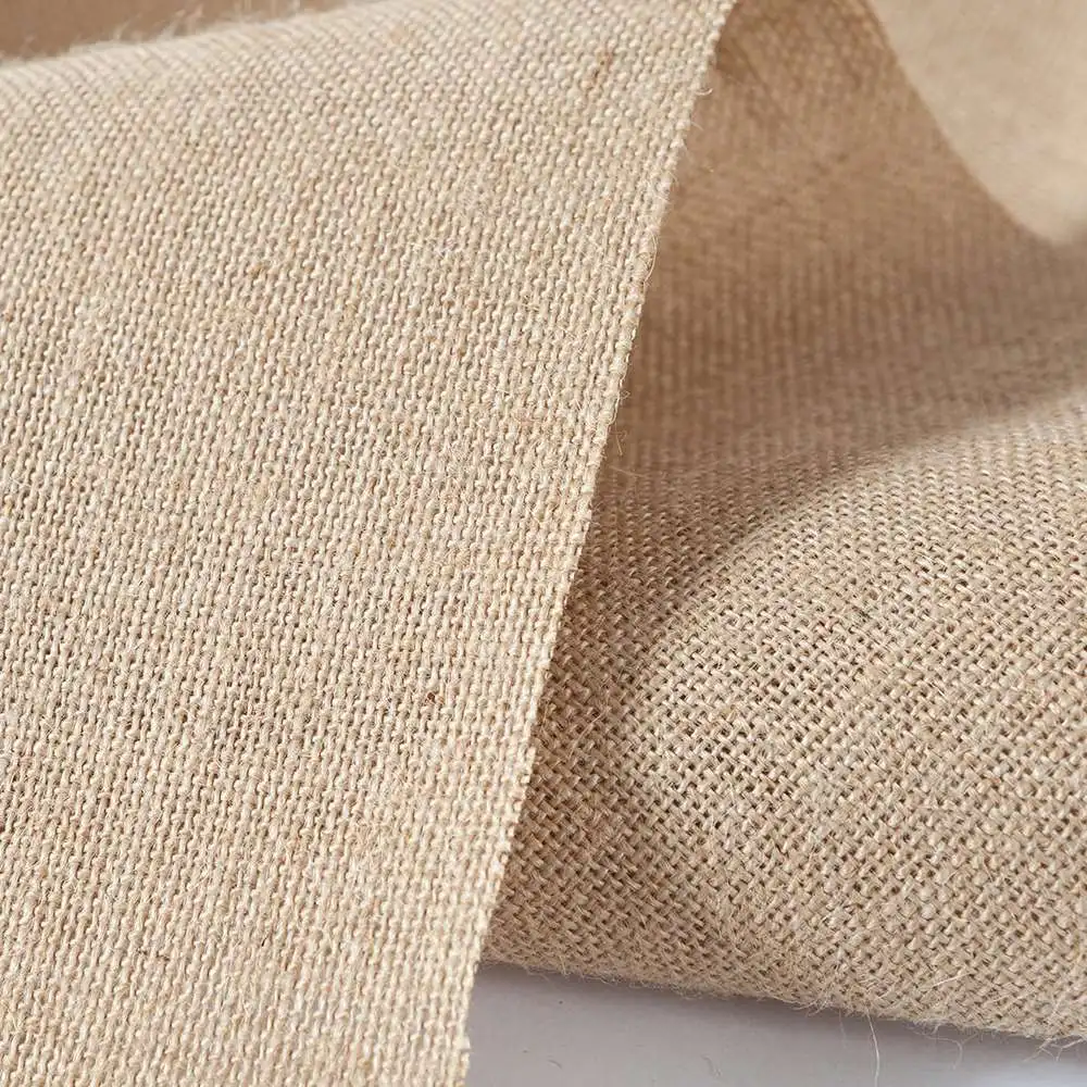 Wholesale  100% Natural Jute Hessain Burlap Fabric Rolls With Laminated