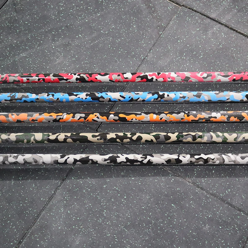 Leadman 25kg 45lb 220cm 7 fit hard chrome barbell bar 7 foot bar customized color camo barbell bar