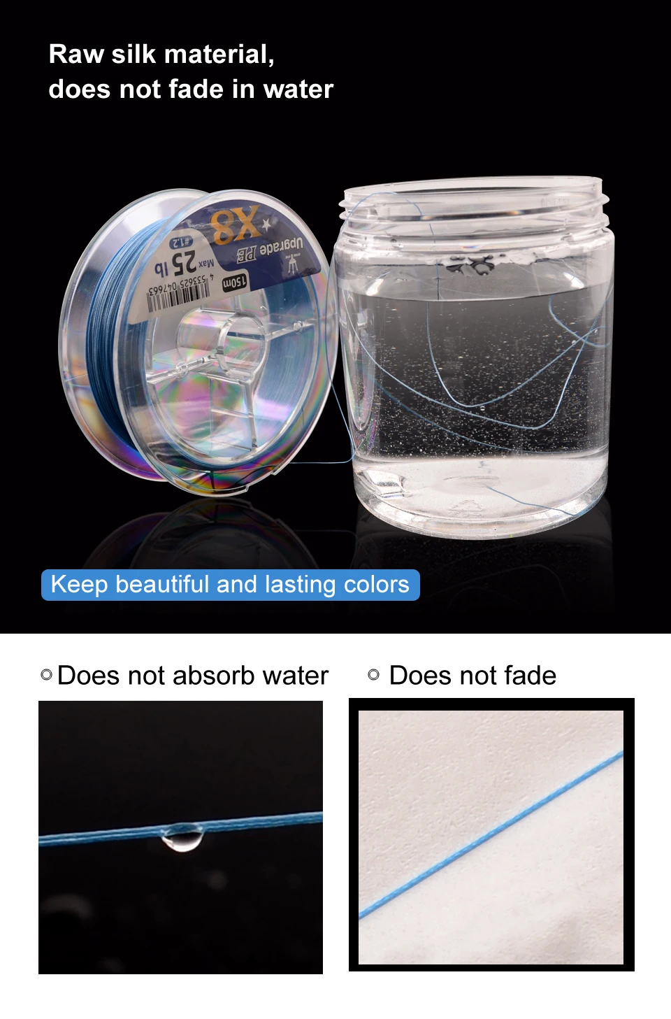 iLure 8 Braided Fishing Line Cheapest Fishing Monofilament Line Sinking Angling Line