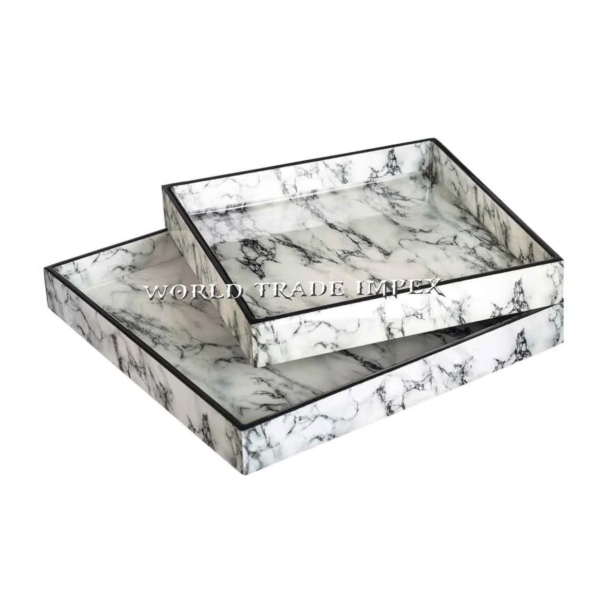 Поднос для дома, отеля и ресторана из МДФ и эмалированного покрытия