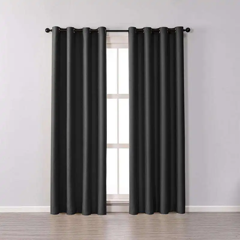 Innermor Solid Window Drapes Energy Saving Grommet Curtains, Room Darkening Curtains for Kids Room