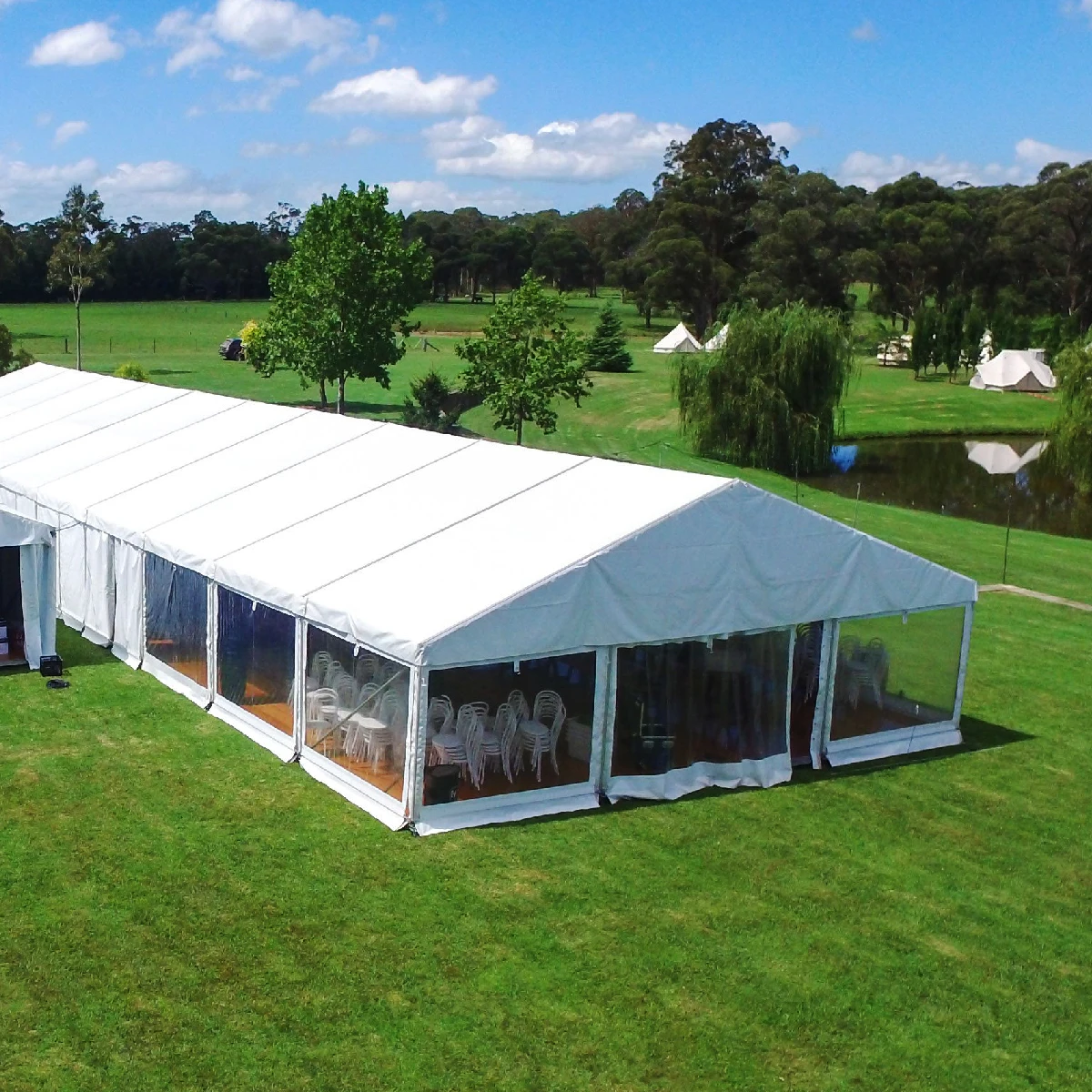 Outdoor Luxury Clear Roof Transparent Wedding Event Tent For 600 People