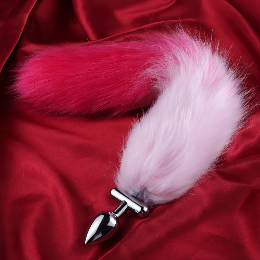 Fox Tail Aluminum Alloy Anal Plug Jewelry Dildo Vibrator Sex Toys for Woman Prostate Massager Bullet Butt Plug For Couple