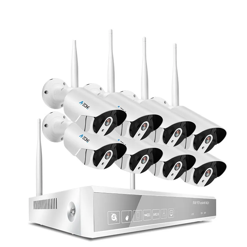 1080P Motion Detection Wireless CCTV System 2MP 8CH IP HD Camera Wifi NVR Kit