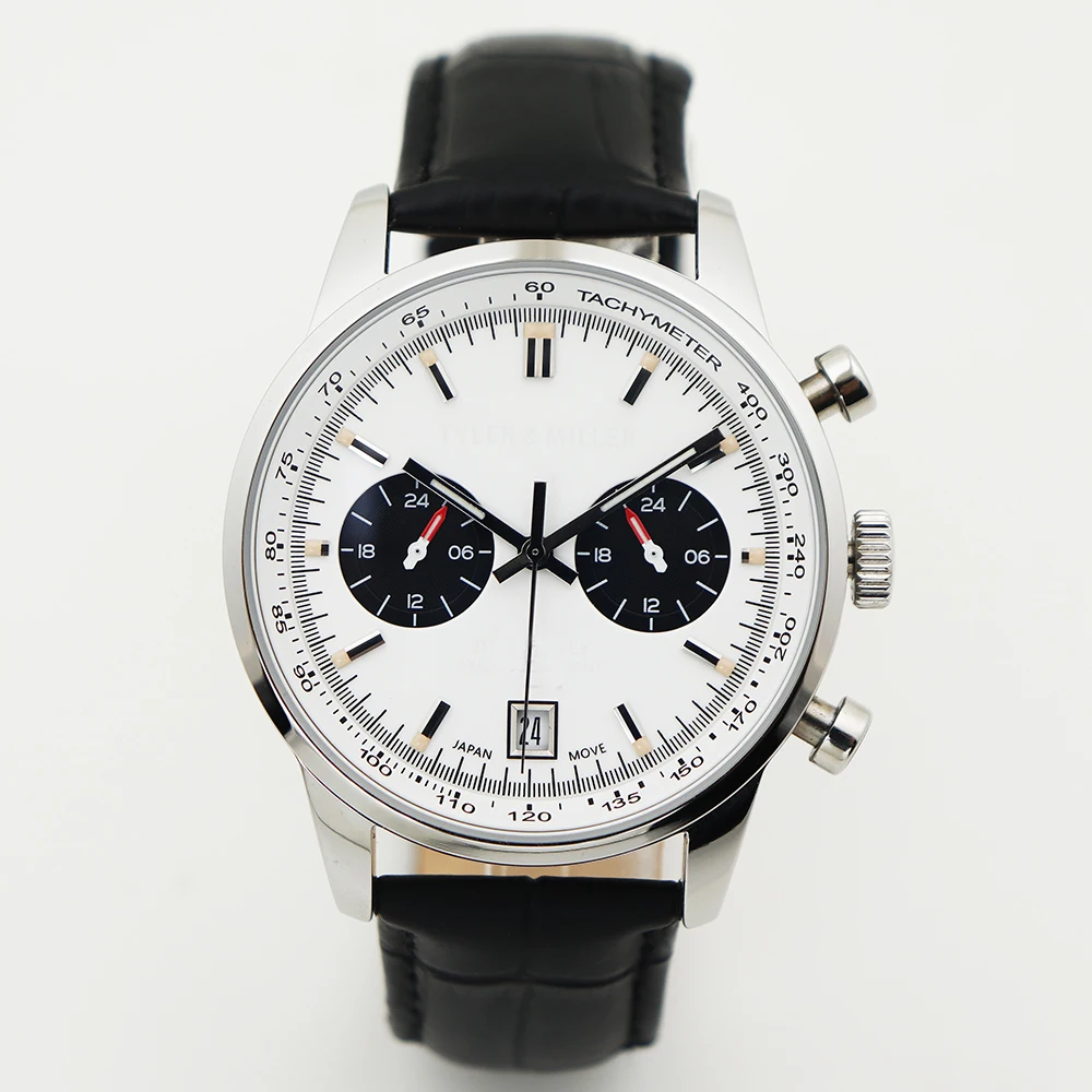 Swiss super luminous 5ATM waterproof genuine leather Japanese movement man high quality 316L stainless steel watch