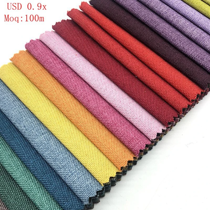 Professional excellent  new t Low moq yarn dyed coated linen cotton sofa fabric