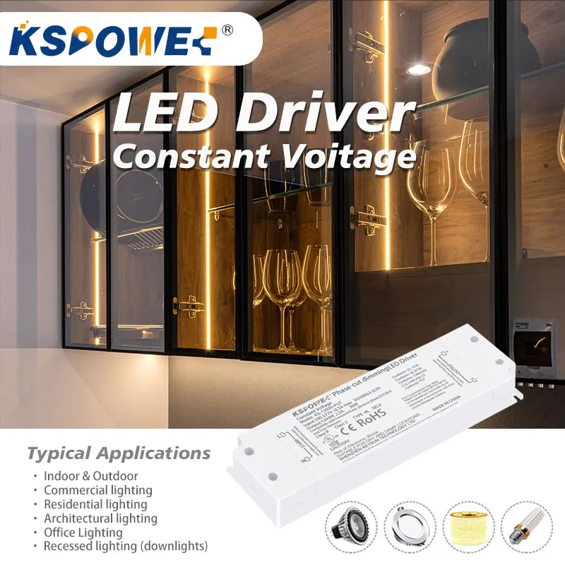 Dimmable Transformer 12V 20W Universal Regulated Switching Power Supply Low Voltage high pfc LED Driver for LED Strip Lights