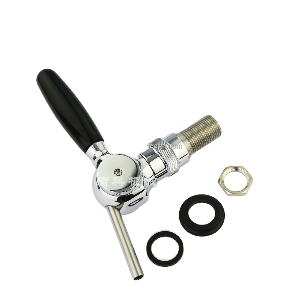 Golden Silver Belgian Beer Tap Faucet  G5/8 Thread Shank Flowingegerator Kit Bar Accessories