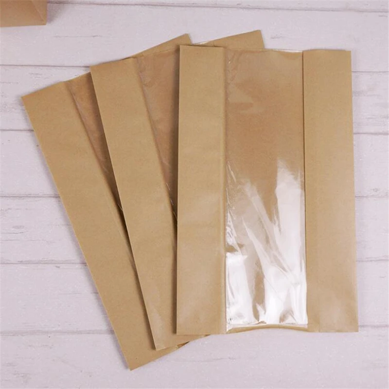 Recycled Kraft paper bag for toast grease proofing