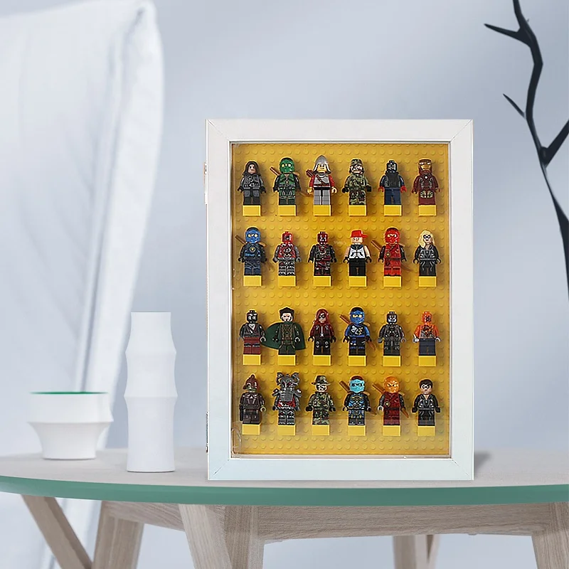 Высококачественная креативная Складная 3D деревянная фоторамка Конструктор LEGO теневая коробка витрина