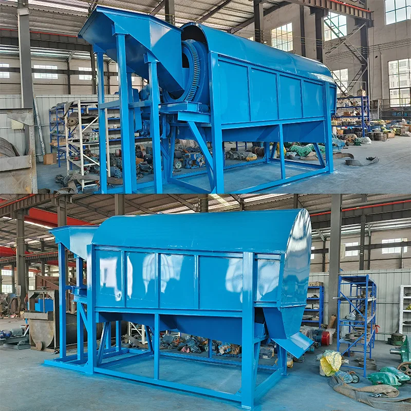 Jiangxi Drum Screen Separation Equipment, Multi-level Screening Machine, Sand and Stone Rotary Drum Screen with Optional Sizes