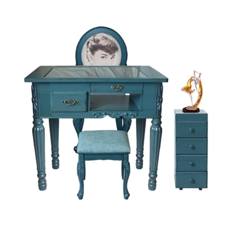 Kisen Factory Direct New European Style White Full Set Glass Top Beauty Salon Furniture Manicure Nail Table