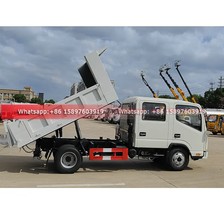 Good Quality JAC Double Row Cabin Mini 2.5Tons Dump Truck for Sales