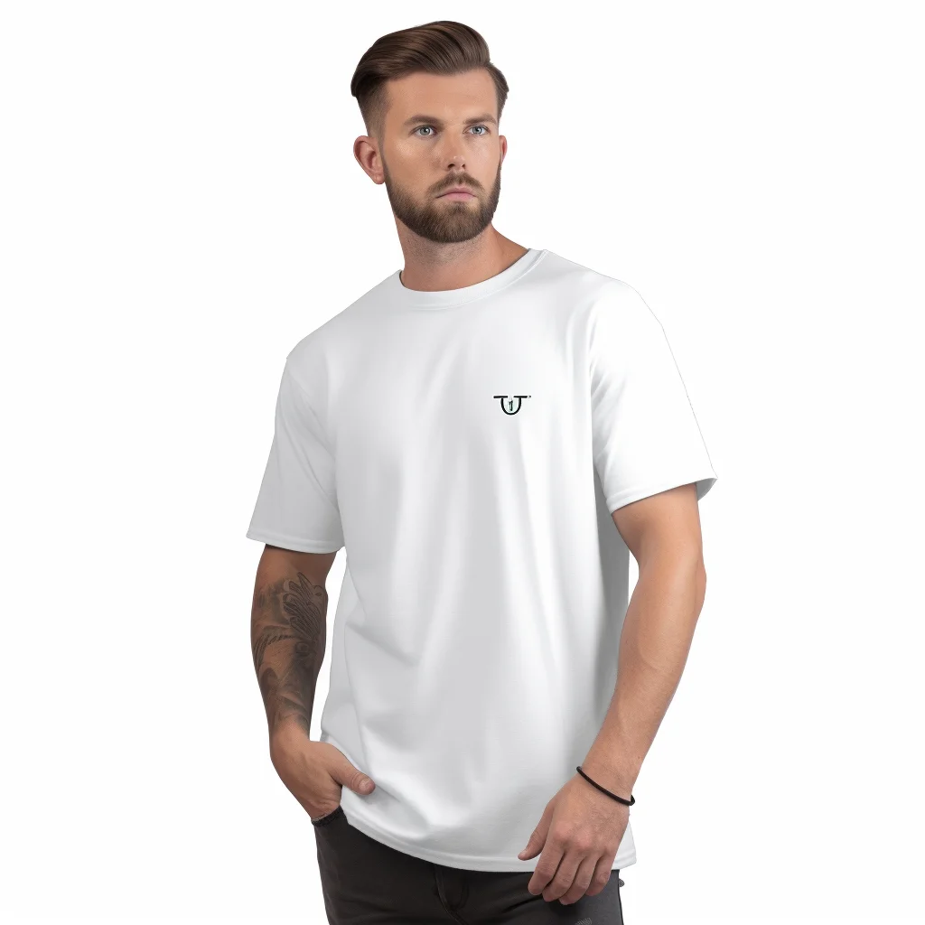 65 polyester 35 cotton custom logo t shirt