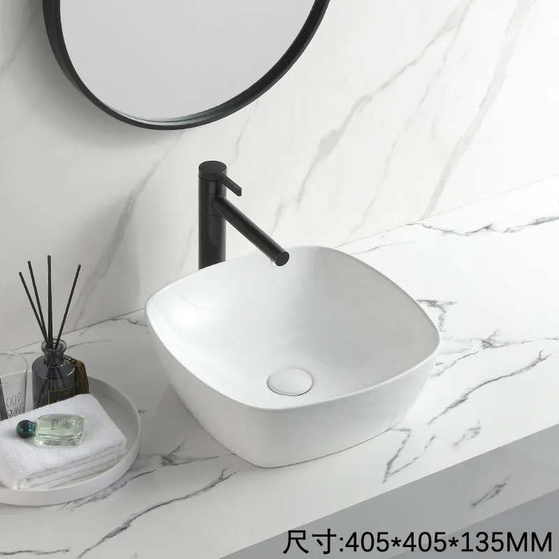 Modern Design Art Basins Sink Ceramic Counter Top Wash Basin Sanitary Ware Porcelain Lavabo Bathroom Basin Sink