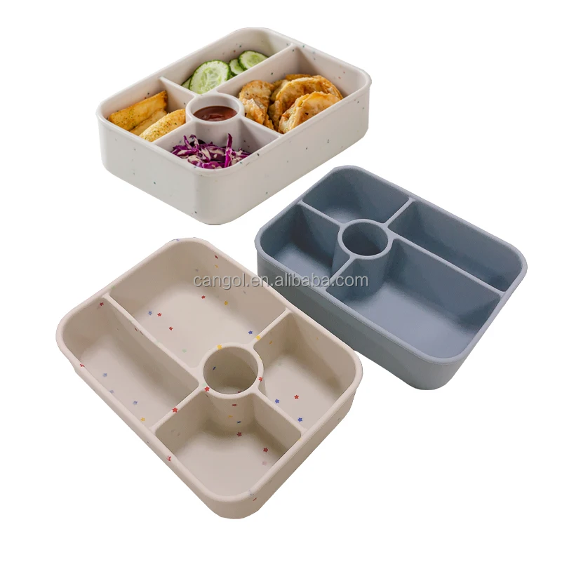 Многоразовые Детские Ланч-боксы для микроволновой печи кухонный силиконовый герметичный контейнер хранения свежей пищи еды