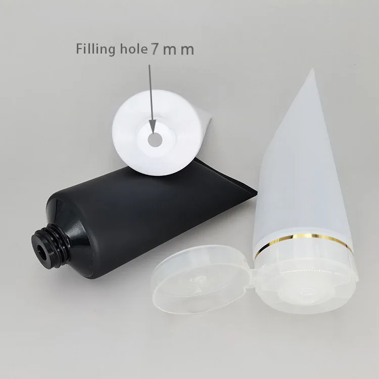 OEM Wholesale Private Label With Logo Soft Plastic Tubes Screw Plastic Hot Stamping Cosmetic Tube Packaging