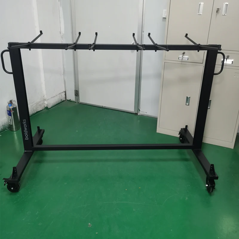 Factory ODM Carbon Steel Storage Stacking Warehouse Hotel Trolley Cart OEM Wedding Banquet Folding Chair Cart Trolley Dolly