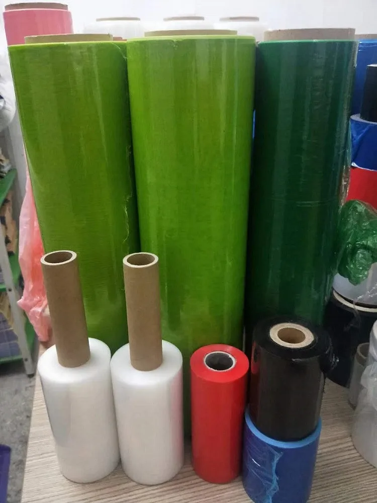 Free Sample Transparent White Ldpe 500Mm 450Mm 15 Micron 17 Micron 18 Inch 17Mic Jumbo Roll Pe Film Stretch