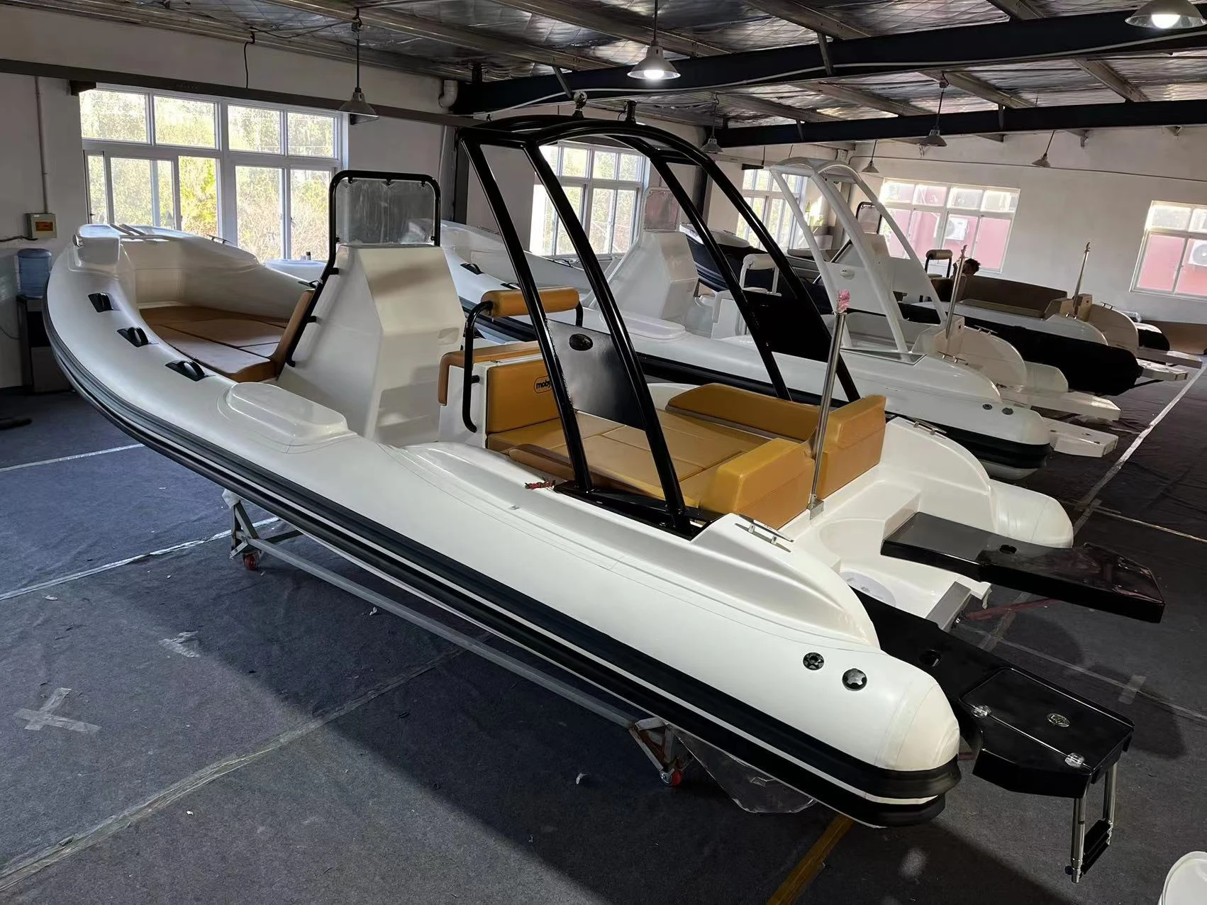 Liya 22ft deep v bottom boat semi rigide bateau lianya rib boats