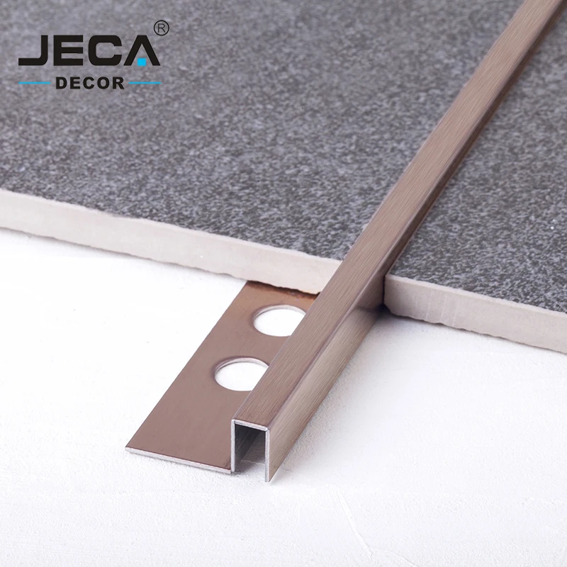 Foshan JECA Wall Edge Trim Factory Directly 304 Q Shape Stainless Steel Tile for Floor or Edges Decoration Free Sample