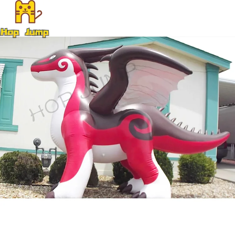 2m custom 0.4mmPVC inflatable zenith dragon cartoon toy inflatable dragon for playing
