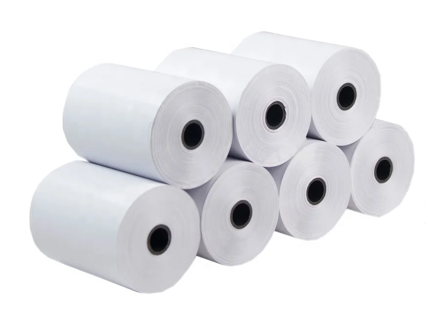 Wholesale Roll 57mm X 80mm 80 X 70mm Cash Register Thermal Paper Roll  Pos Printer Thermal Pos Paper Roll