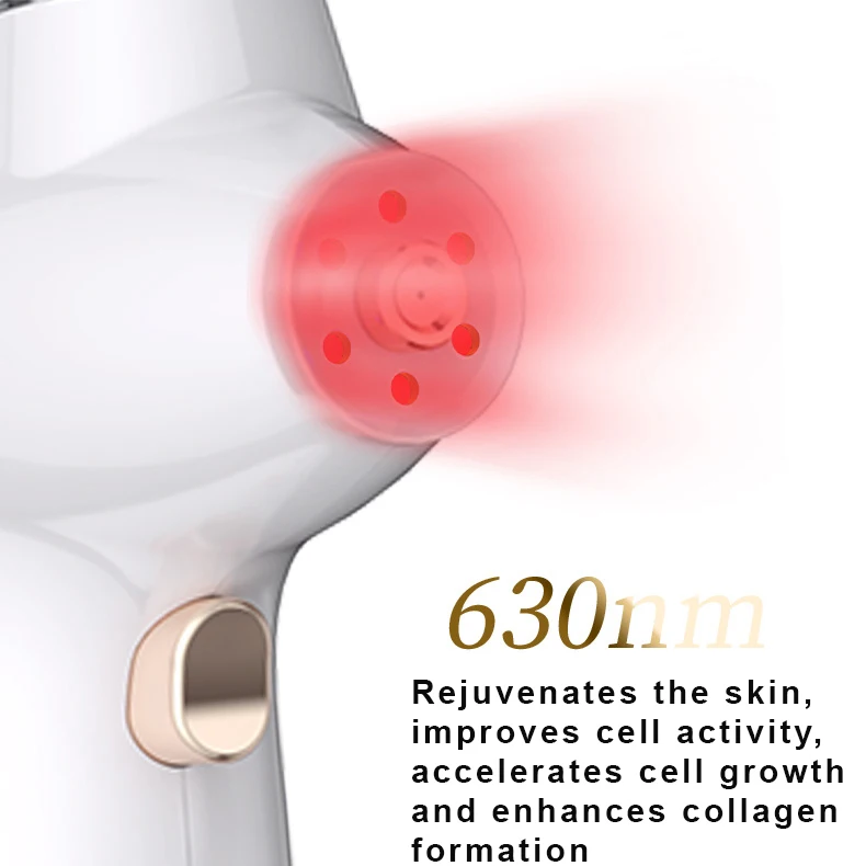 Private label beauty instrument equipment face steamer mist nanometer spray electric nano mist face led light therapy with spray