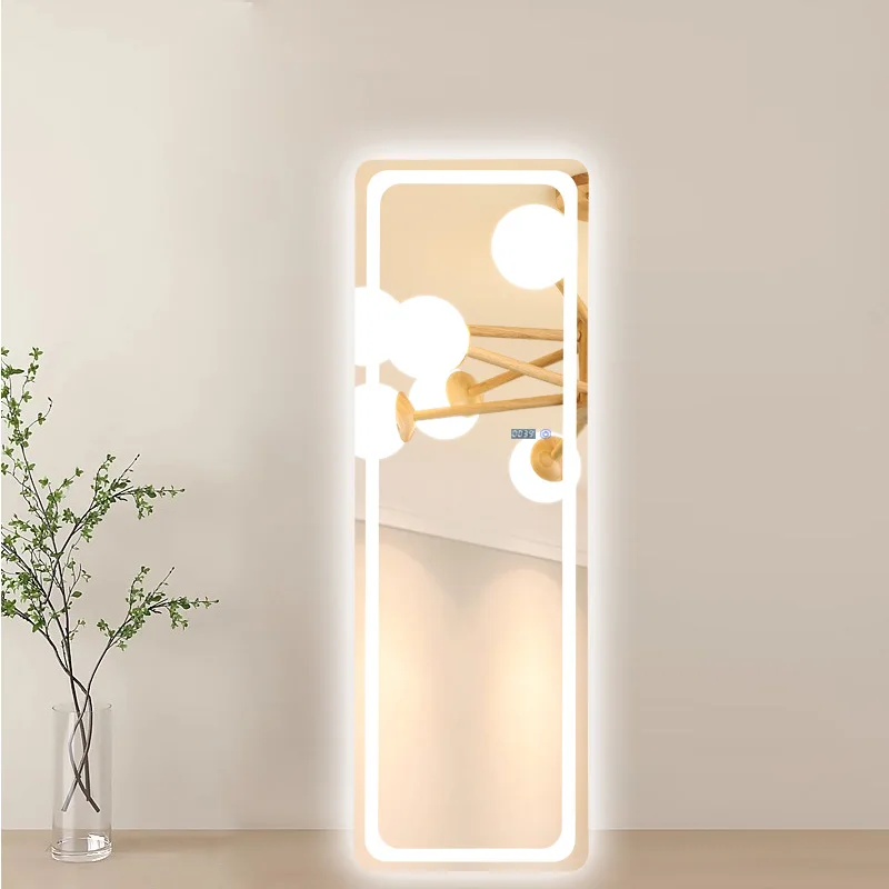 Dahua Wall-Mounted LED Salon Mirror Modern Full Length Rectangle Fog Anti Dressing Mirror for Bathroom Smart Mirror