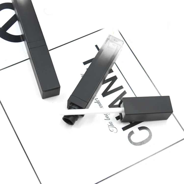 Makeup Cosmetic Gradient Black Empty Plastic Lipgloss Tube Lipgloss Packaging Container/Bottle