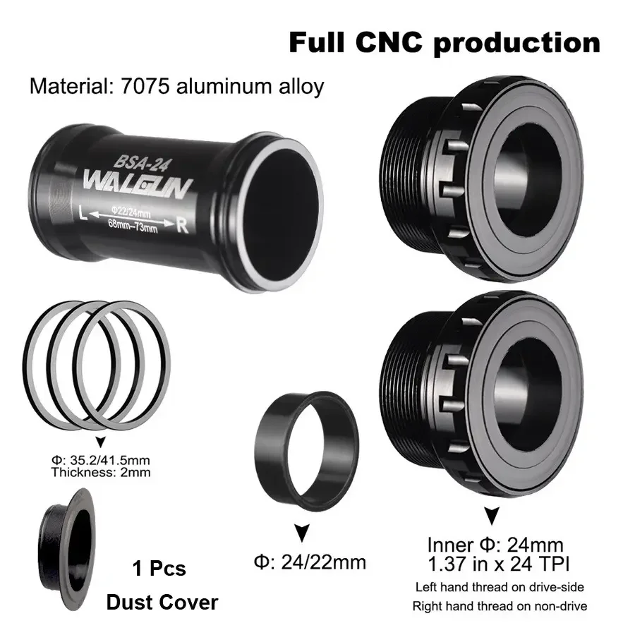 Mountain bike Road Bicycle PF41DUB Bottom Bracket Sealed Bearing BSA BB86/BB92 DUB Ceramic Palin Bottom Bracket
