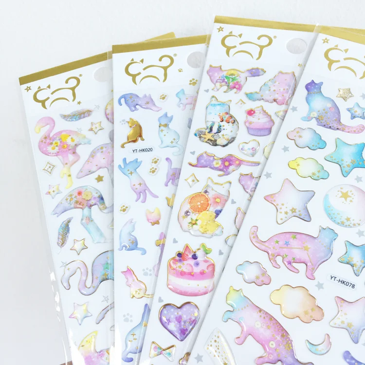 Китайские съемные прозрачные наклейки из ПВХ оптовая продажа экологически чистых наклеек