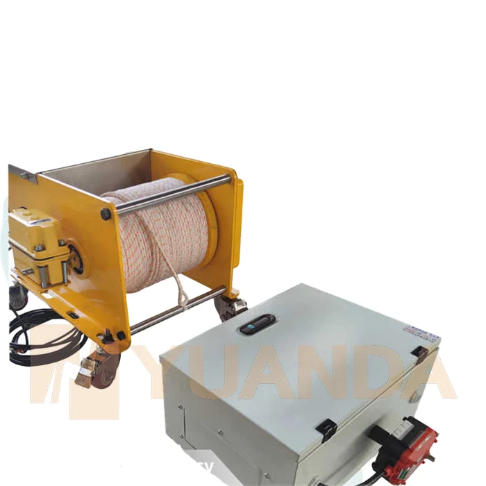 Movable Winch High Lift 300m/400m Kevlar Rope High Temperature Resistant Pipeline Traction Winch Customizable