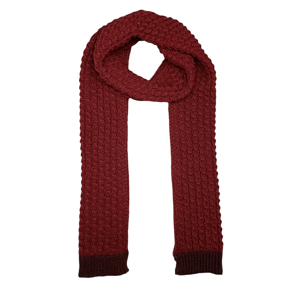Cable knitted Winter warm women scarf
